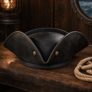 Tricorne de capitaine noir — Le Chapeau du Quartier-Maître