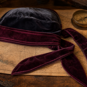 Durag pirate en velours longue queue — Le Quartier Maître