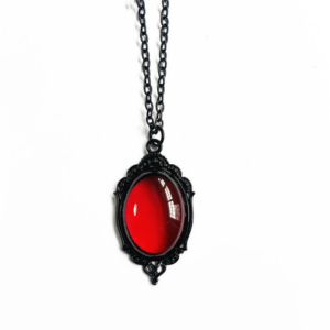 Collier pirate camée rouge et noir — Rubis du Quartier