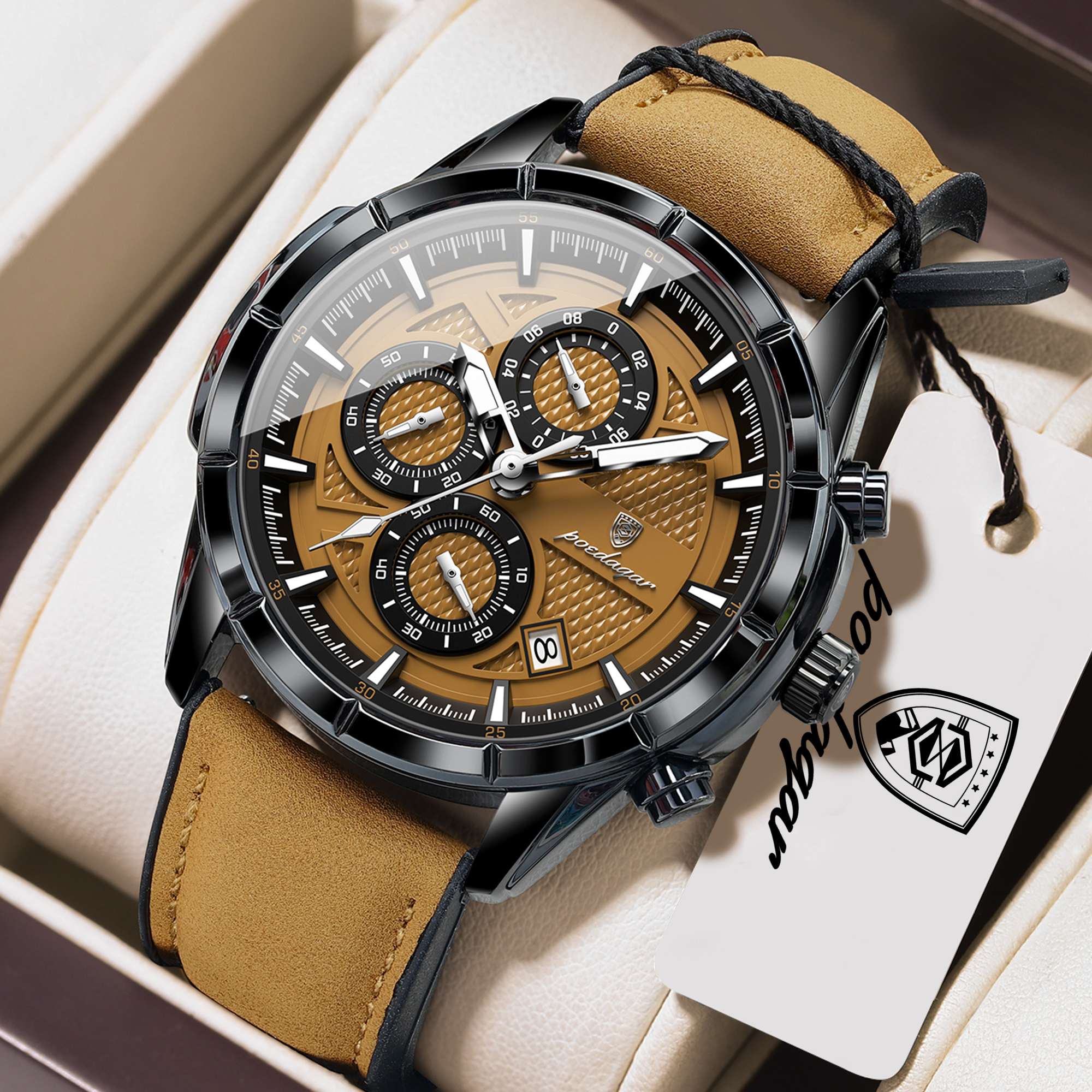 Montre pirate chronographe noire — Quartier du Temps – Image 2