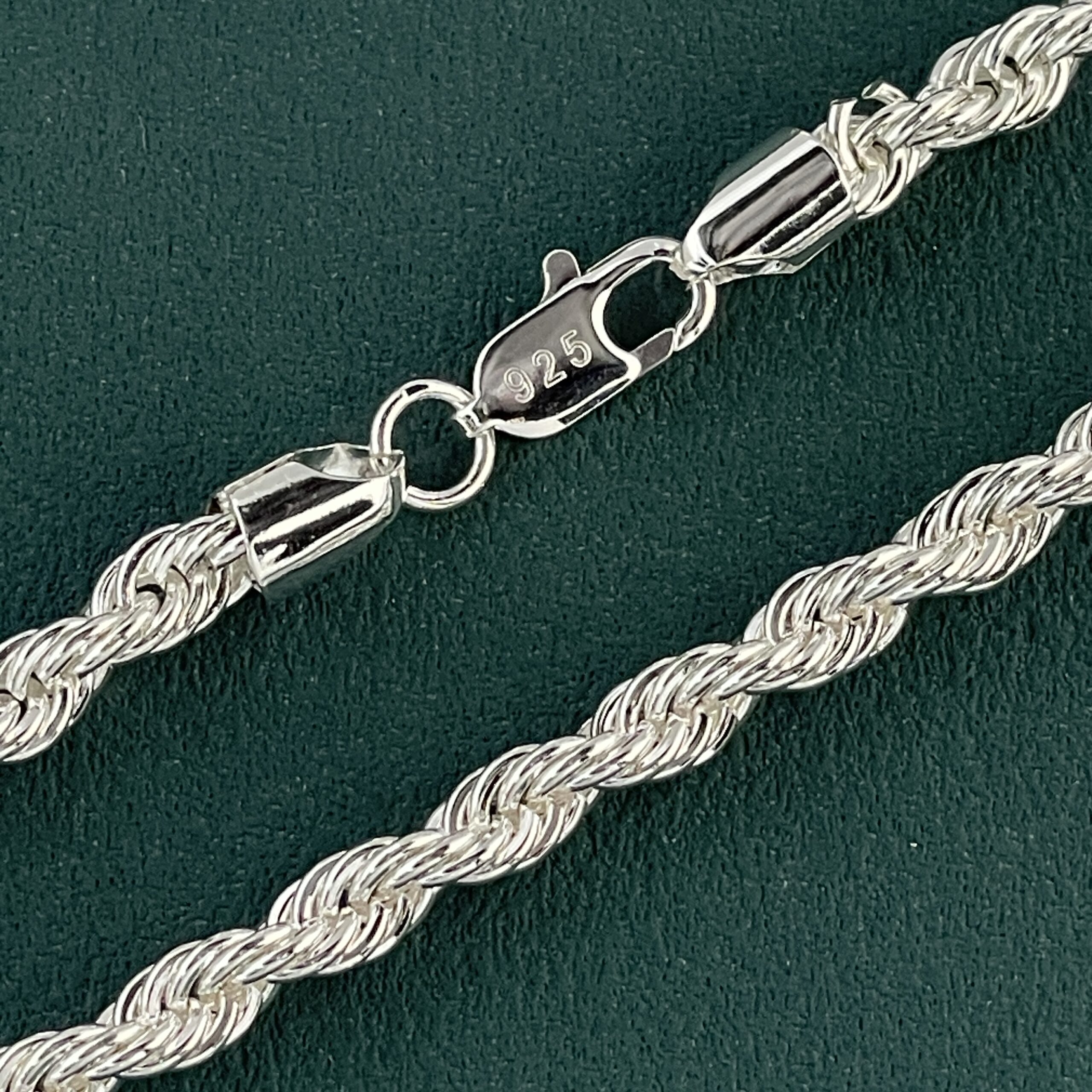 Chaîne pirate en corde argentée — Le Gréement d’Argent – Image 2