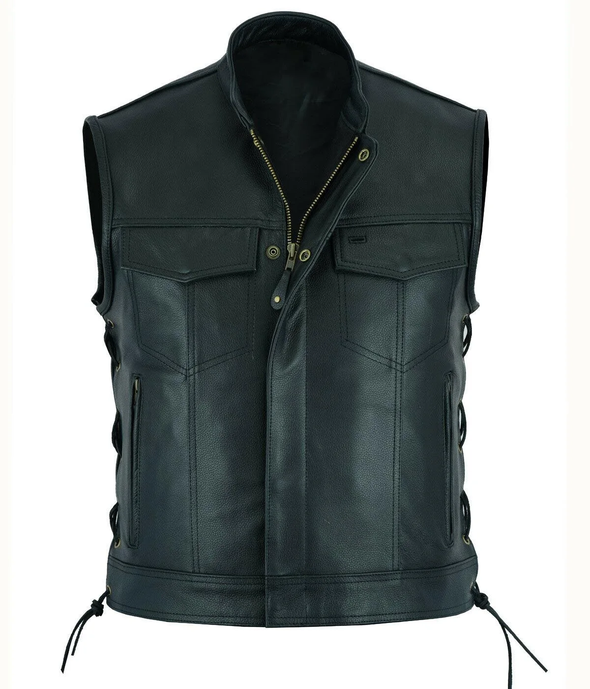 Gilet pirate noir à col montant et poches — Le Quartier des Cartes – Image 3
