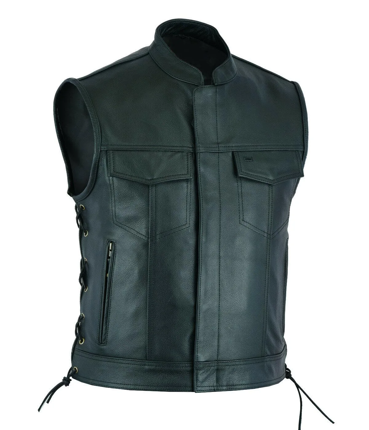 Gilet pirate noir à col montant et poches — Le Quartier des Cartes – Image 4
