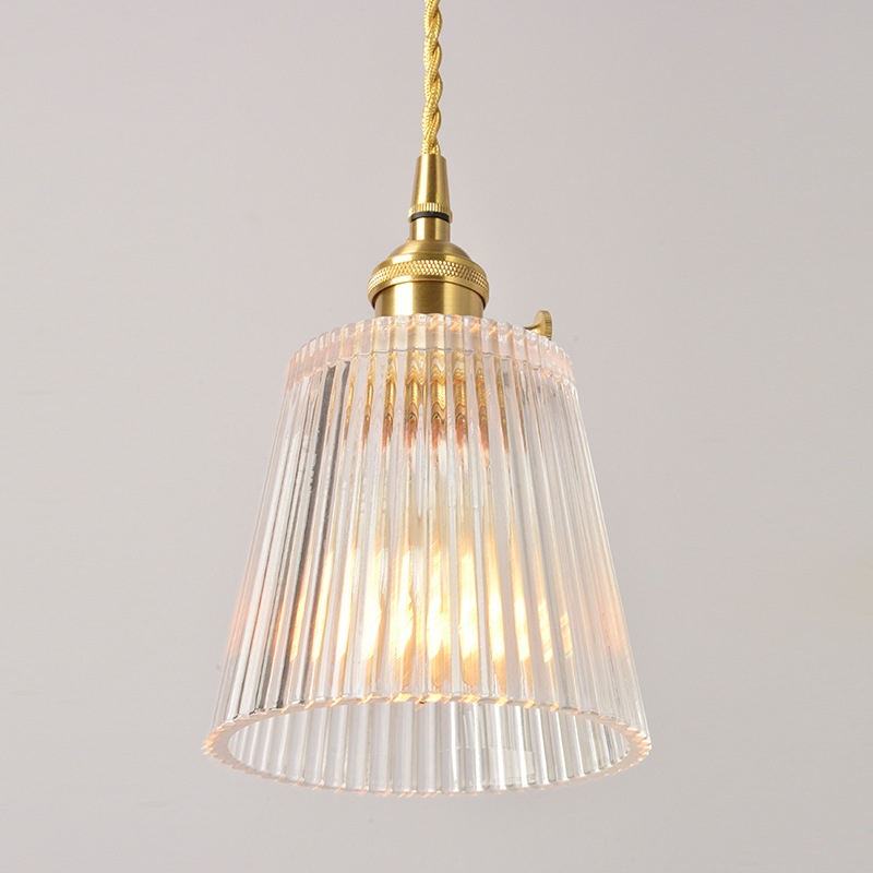 Suspension pirate en verre nervuré — Lanterne de la Cabine – Image 5