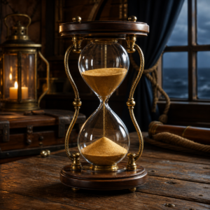 Sablier de bord en laiton — Le Temps du Quart