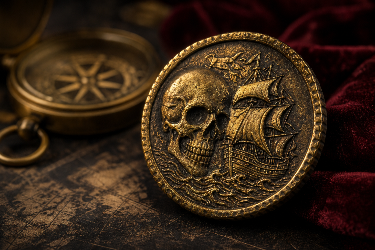 Pièce décorative pirate – Le Navire du Crâne d’Or – Image 2