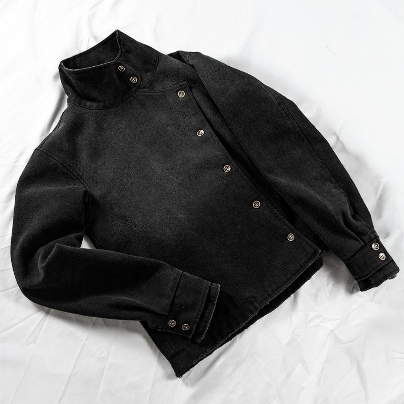 Veste pirate noire col officier — Quartier-maître de l’Ombre – Image 2