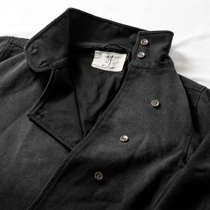 Veste pirate noire col officier — Quartier-maître de l’Ombre – Image 3
